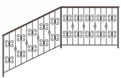 Перила кованые вариант №9 Перила кованые вариант №9